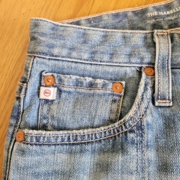 AG Jeans Isabelle High-Rise Straight Crop Jeans - Picture 12 of 12